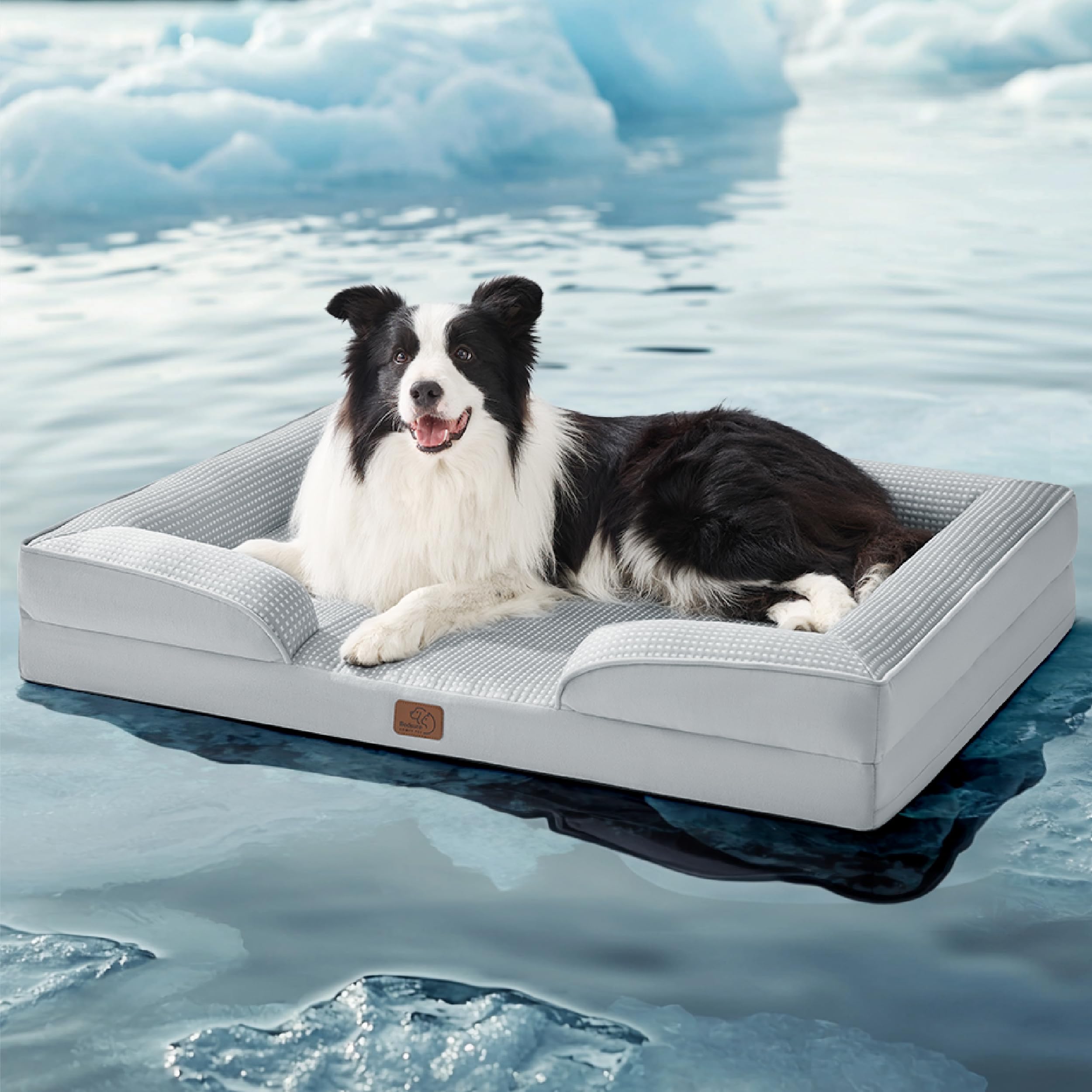 Cama De Cama Para Perros Grandes, Ortopédica, Color Gris - Venta Internacional.