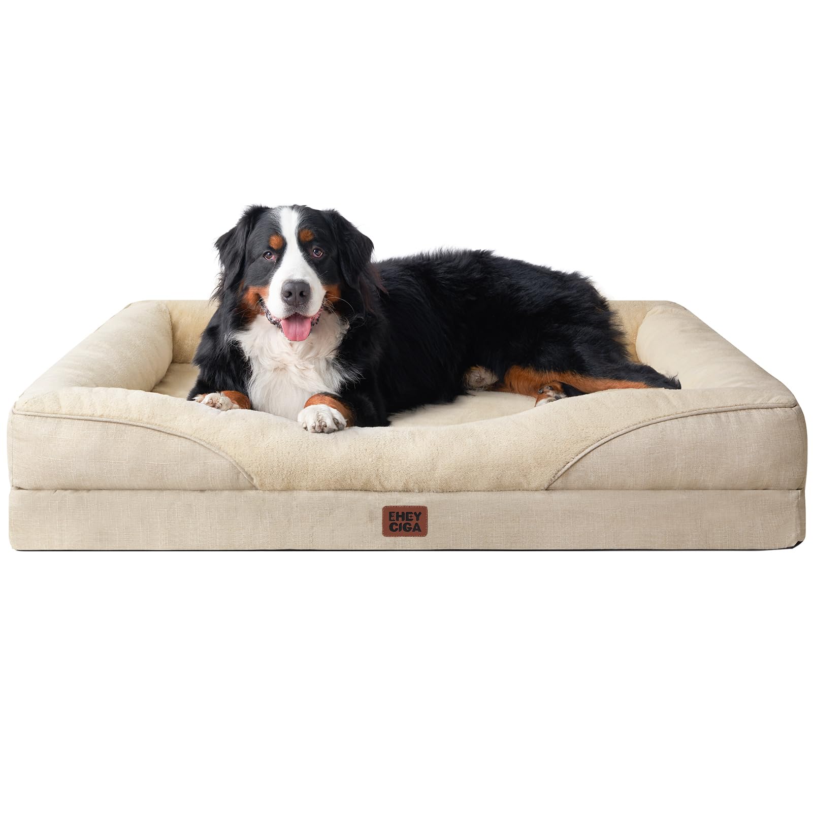 Foto 2 pulgar | Cama Para Perros Eheyciga De Espuma Viscoelástica Xxl Para Perros Extragrandes, Color Beige - Venta Internacional.