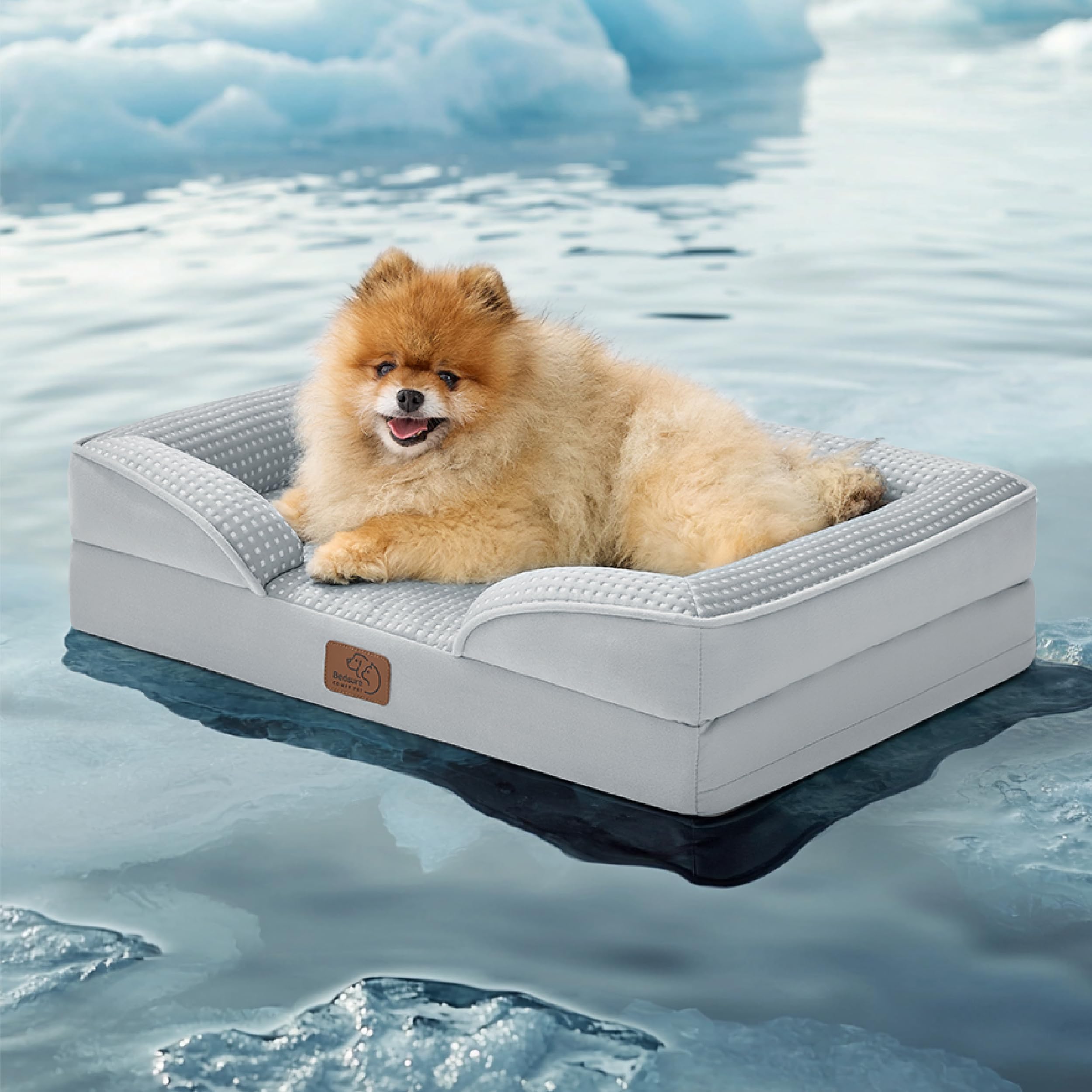 Foto 2 pulgar | Cama Refrescante Para Perros, Ortopédica, Lavable, Pequeña, Gris - Venta Internacional.