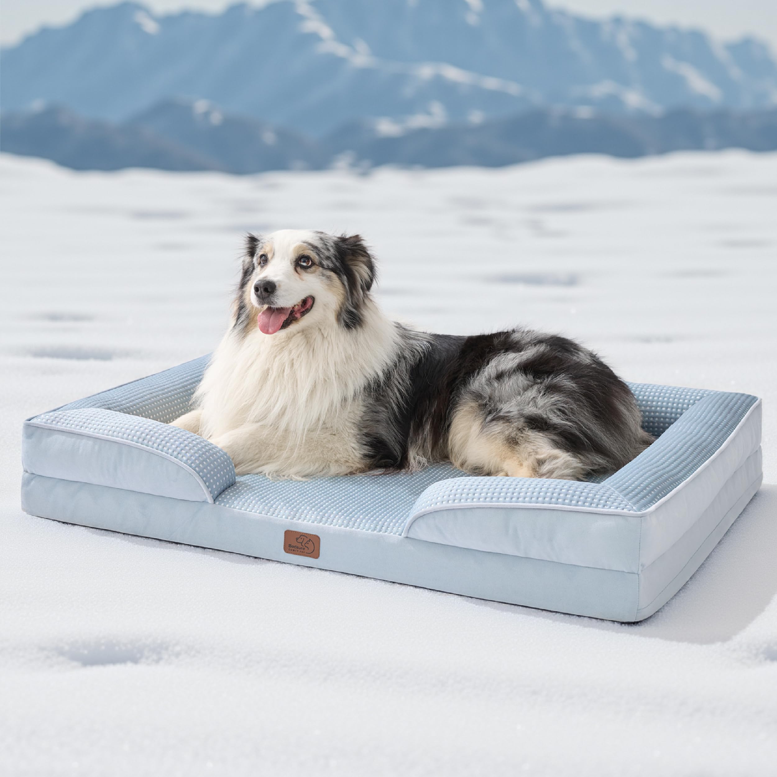 Cama De Cama Para Perros Grandes, Ortopédica, Color Azul - Venta Internacional.