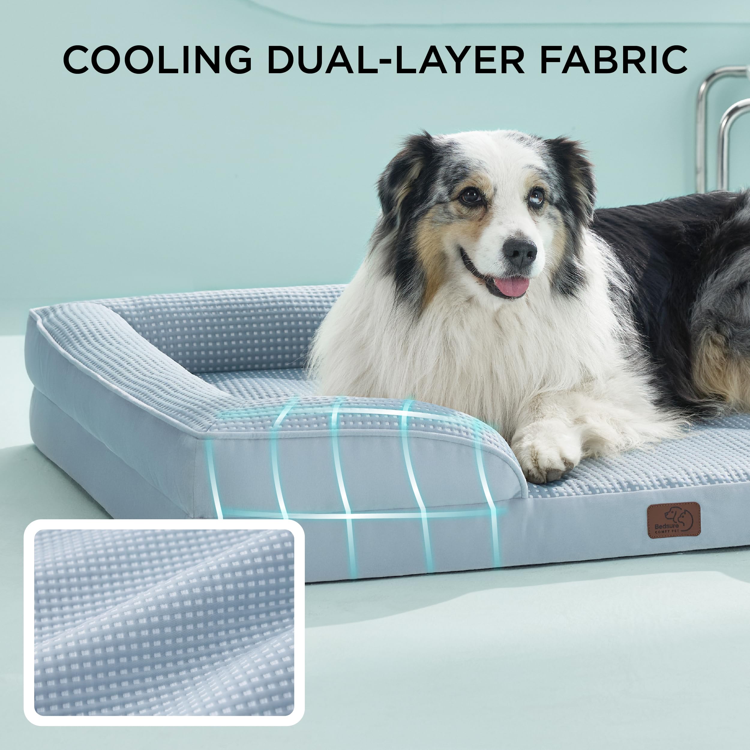 Foto 3 pulgar | Cama De Cama Para Perros Grandes, Ortopédica, Color Azul - Venta Internacional.