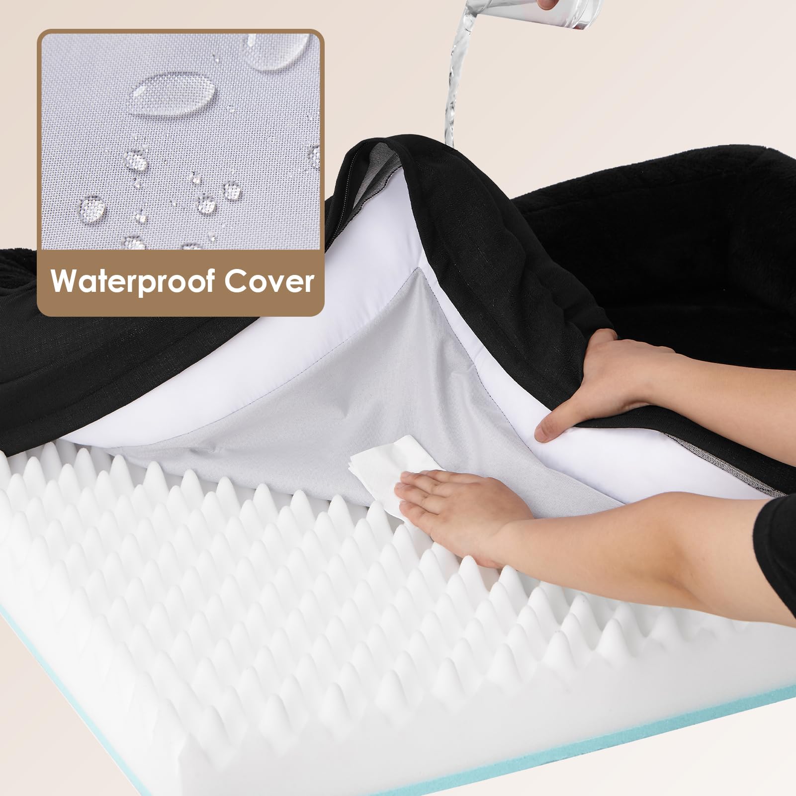 Foto 5 pulgar | Cama Para Perros Eheyciga De Espuma Viscoelástica Para Tamaño Mediano Con Resistencia Al Agua - Venta Internacional.