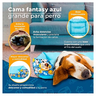 Foto 3 | Cama Grande Cama Belug, Azul 18 Cm X 75 Cm X 65 Cm