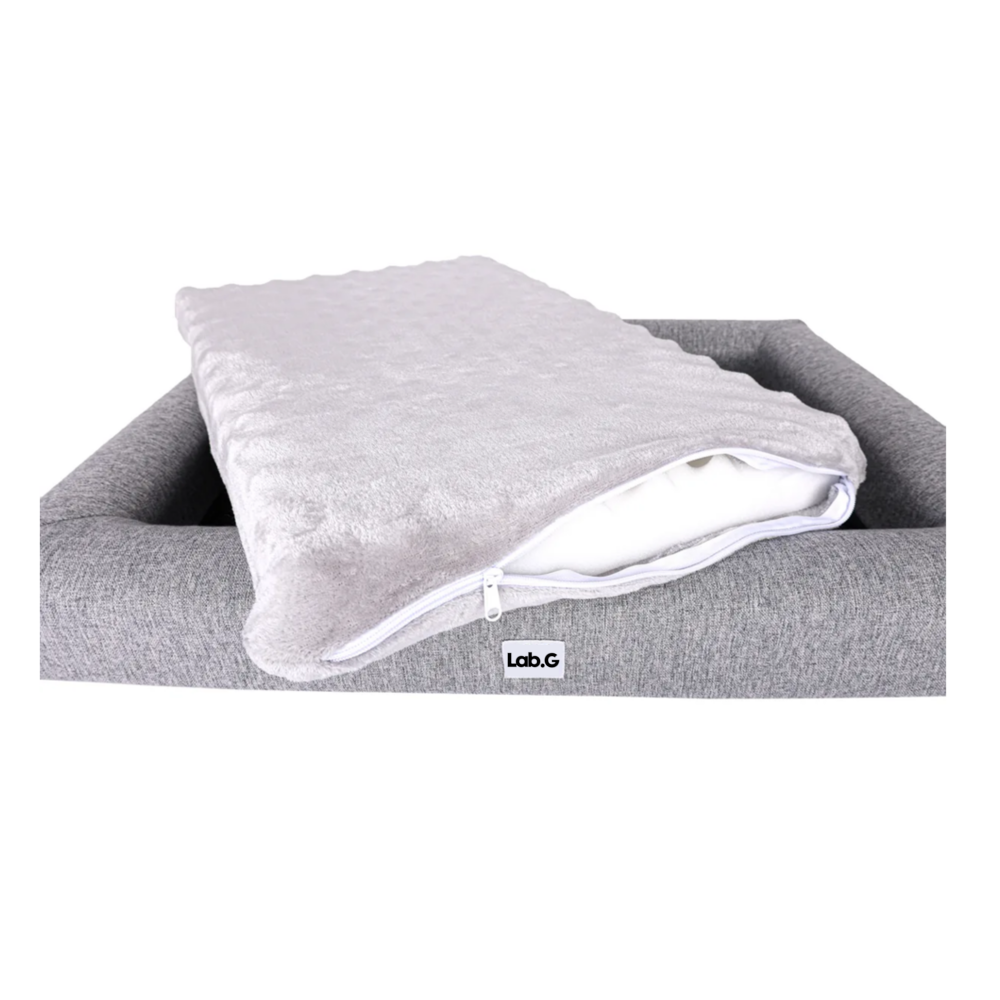 Foto 5 pulgar | Cama Mascota Grande 90x65 Lab.g, Gris Claro