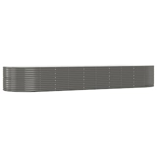 Foto 1 | Cama Elevada Para Jardín Vidaxl Duradera De Acero Con Recubrimiento En Polvo Color Gris - Venta Internacional.