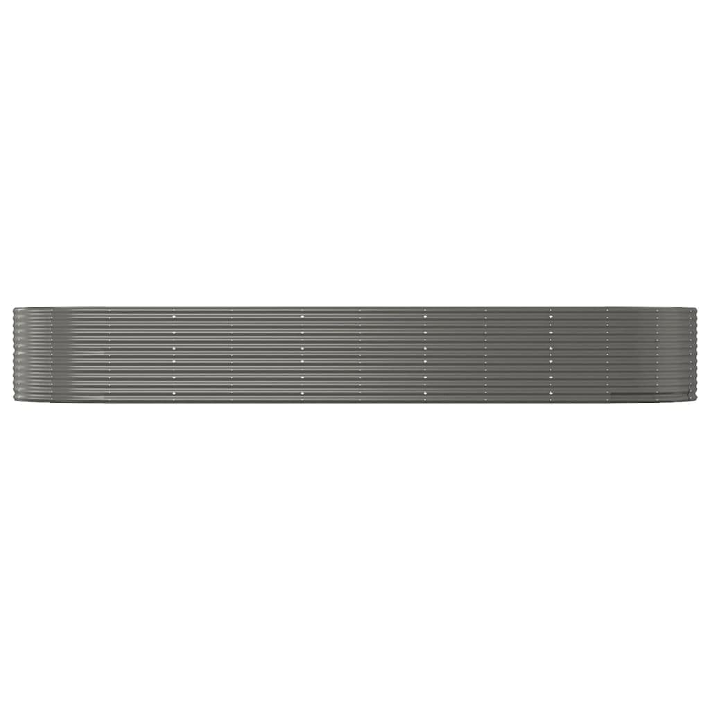 Foto 5 pulgar | Cama Elevada Para Jardín Vidaxl  Duradera  De Acero Con Recubrimiento En Polvo  Color Gris - Venta Internacional.