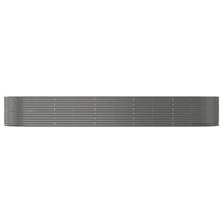 Foto 4 | Cama Elevada Para Jardín Vidaxl Duradera De Acero Con Recubrimiento En Polvo Color Gris - Venta Internacional.