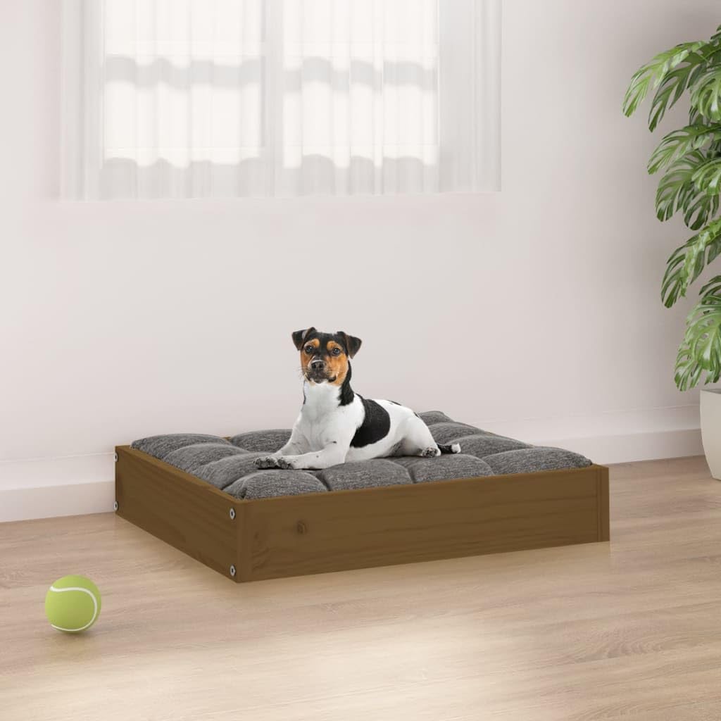 Foto 3 pulgar | Cama Para Perros Vidaxl De Madera Maciza De Pino Cómoda  Color Marrón Miel - Venta Internacional.