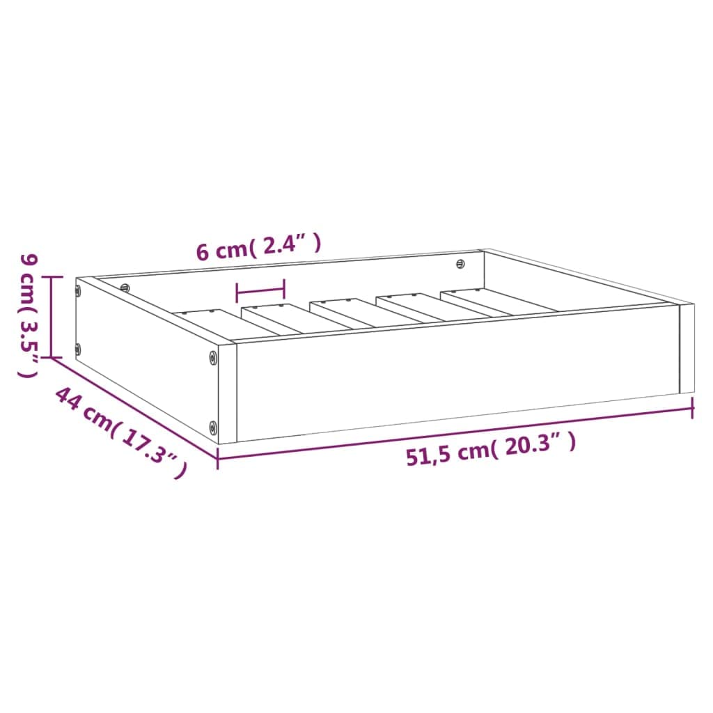 Foto 4 pulgar | Cama Para Perros Vidaxl De Madera Maciza De Pino Cómoda  Color Marrón Miel - Venta Internacional.