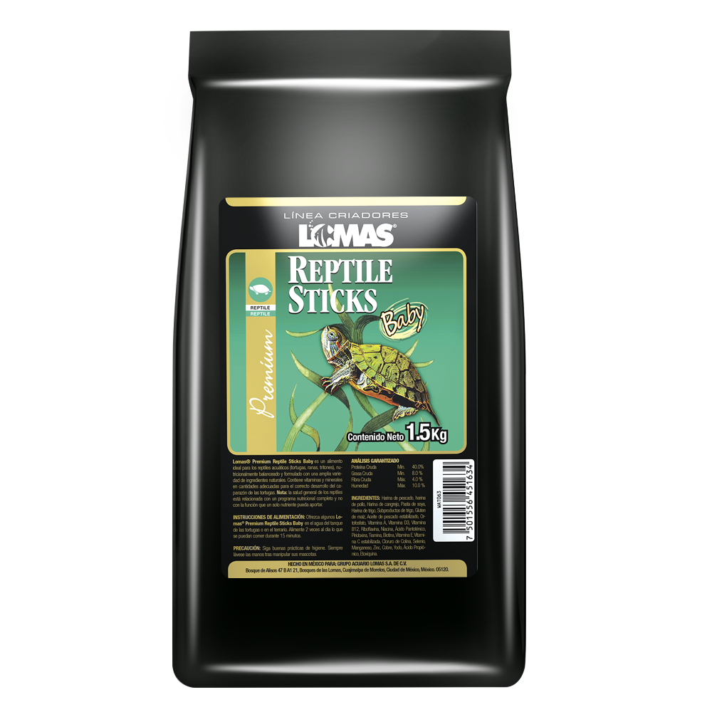 Foto 1 | Lomas Reptile Sticks Baby Alimento Para Reptiles Acuáticos Jóvenes Contiene 1.5 Kilos