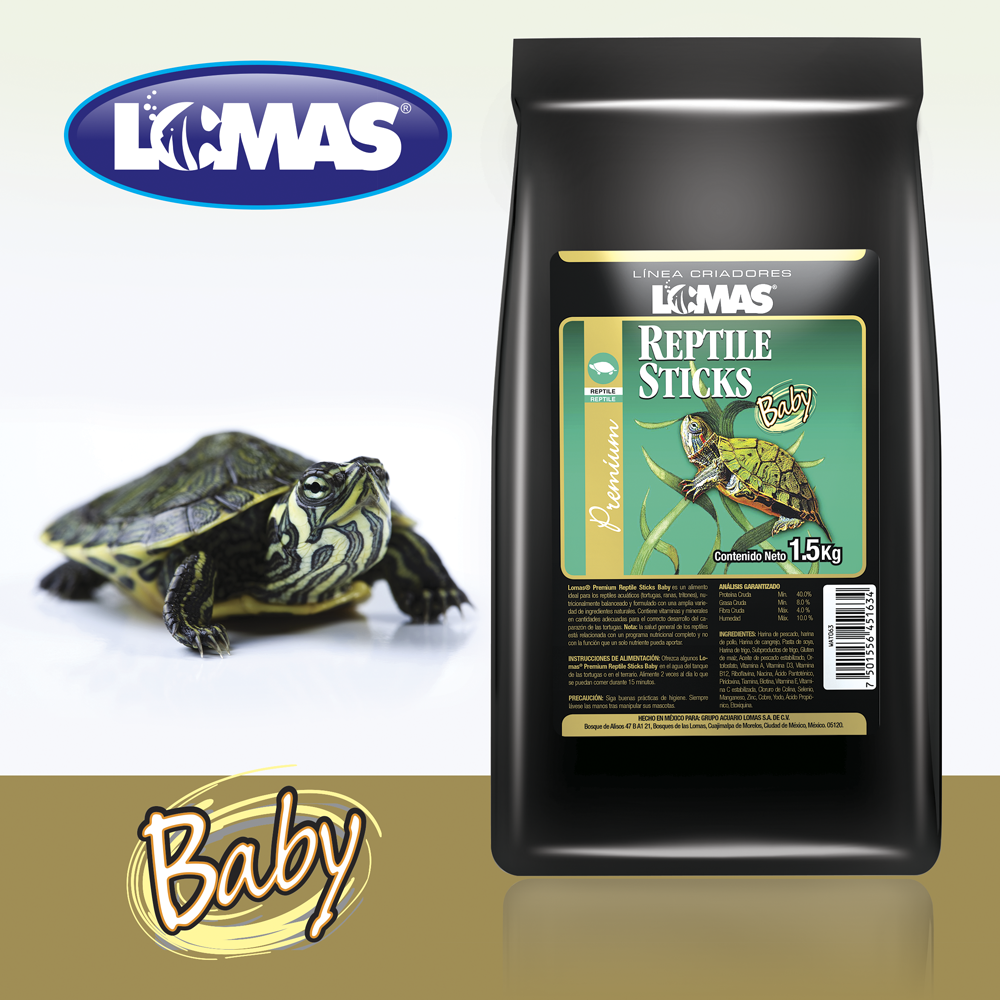 Foto 3 pulgar | Lomas Reptile Sticks Baby Alimento Para Reptiles Acuáticos Jóvenes Contiene 1.5 Kilos