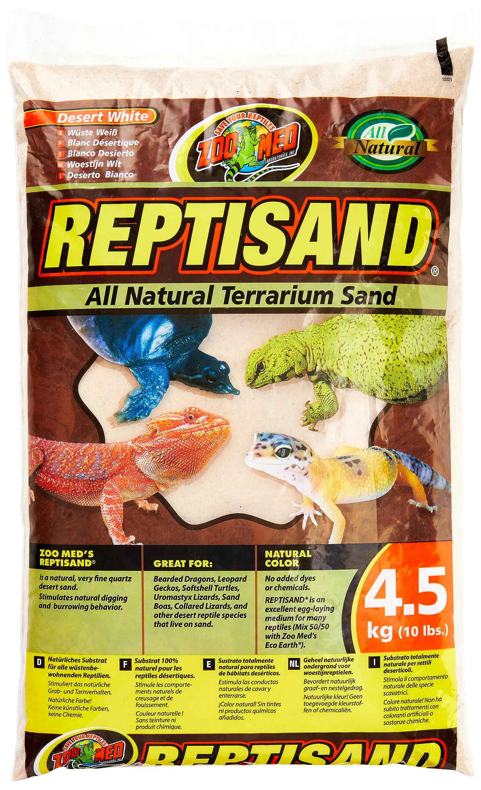 Foto 2 pulgar | Reptisand Zoo Med 4,5 Kg Para Reptiles Del Desierto - Venta Internacional.