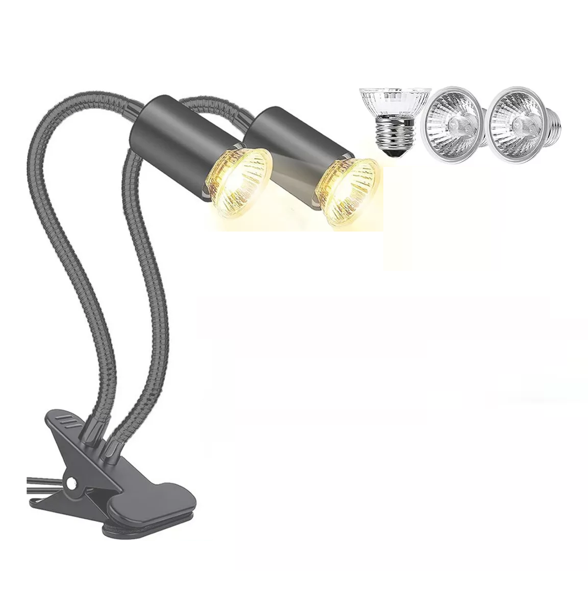 Foto 2 pulgar | Focos Calor Lámpara Para Tortuga/reptil Uva Uvb 3 Bombillas Eo Safe Imports Esi-18555 Gris