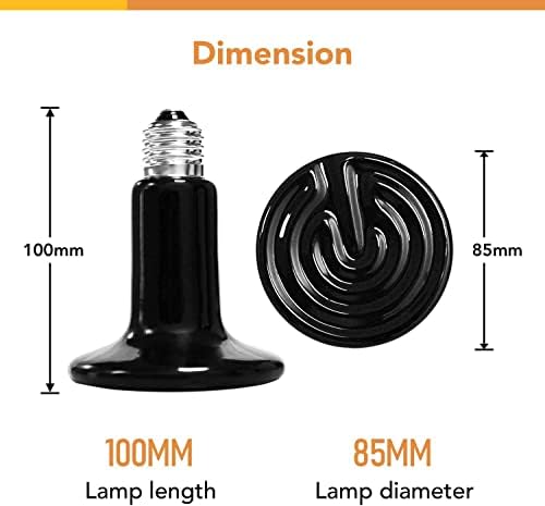 Foto 7 pulgar | Bombilla De Calor, Lámpara De Pinza Y Termostato Para Reptil Simple Deluxe - Venta Internacional.