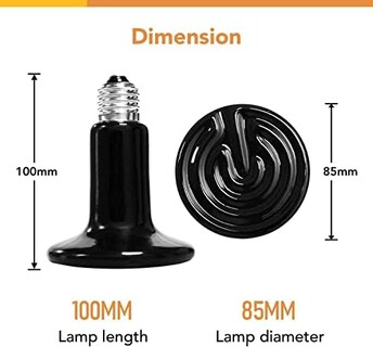Foto 6 | Bombilla De Calor, Lámpara De Pinza Y Termostato Para Reptil Simple Deluxe - Venta Internacional.