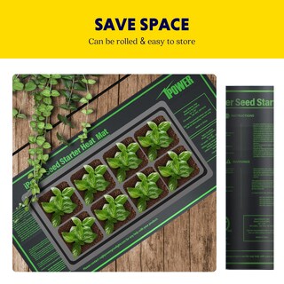 Foto 6 | Alfombrilla Térmica Seedling Ipower, Duradera, 10 X 20 Cm, Impermeable, 17,5 W - Venta Internacional.