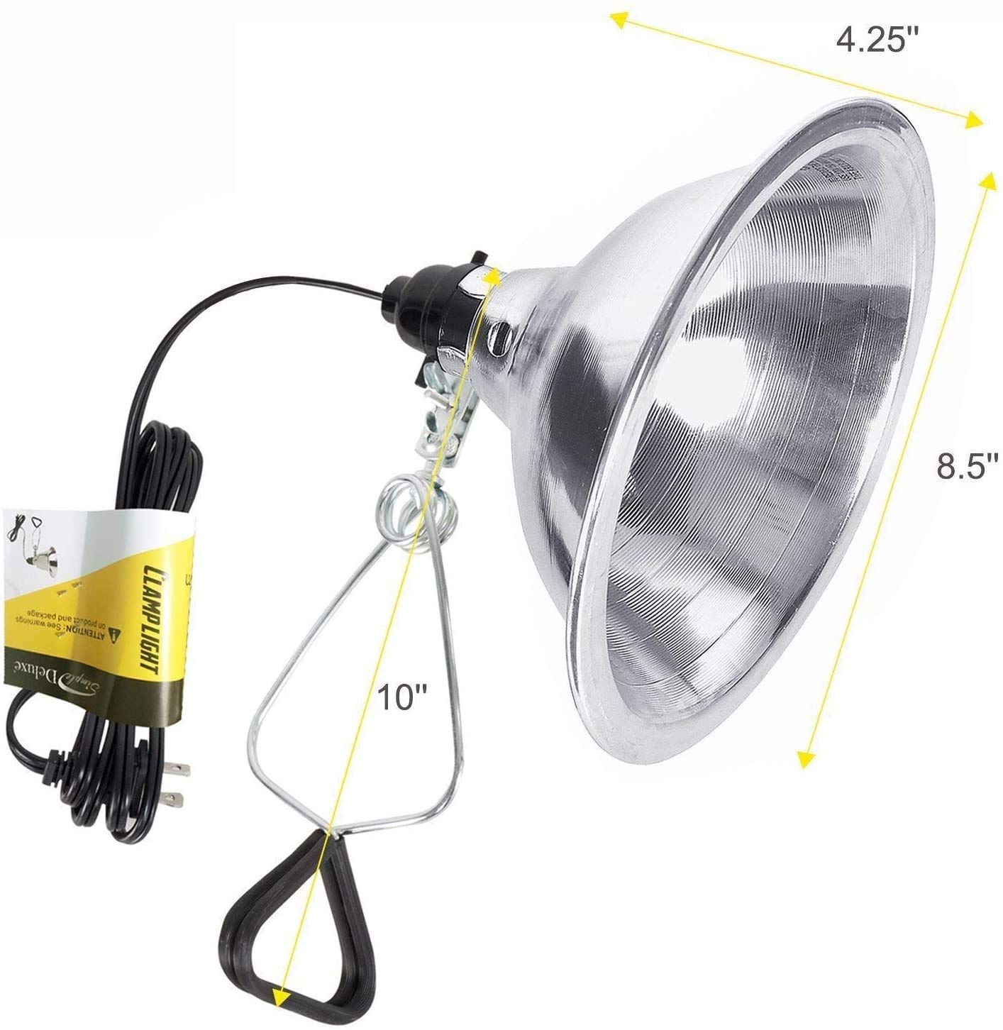 Foto 2 | Juego De Bombillas De Calor Simple Deluxe De 150 W Para Reptiles Con Lámpara Y Termo - Venta Internacional.