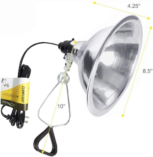 Foto 2 | Juego De Bombillas De Calor Simple Deluxe De 150 W Para Reptiles Con Lámpara Y Termo - Venta Internacional.