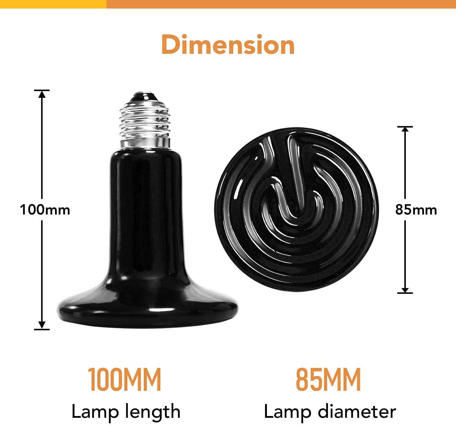 Foto 5 pulgar | Juego De Bombillas De Calor Simple Deluxe De 150 W Para Reptiles Con Lámpara Y Termo - Venta Internacional.