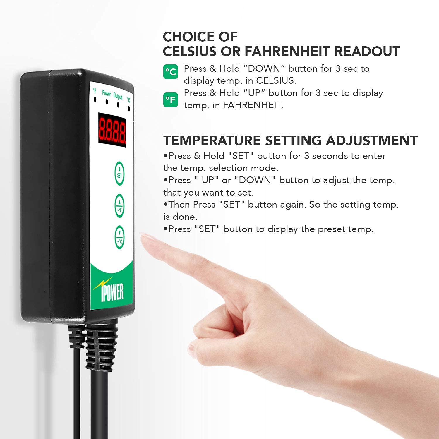 Foto 7 | Juego De Bombillas De Calor Simple Deluxe De 150 W Para Reptiles Con Lámpara Y Termo - Venta Internacional.
