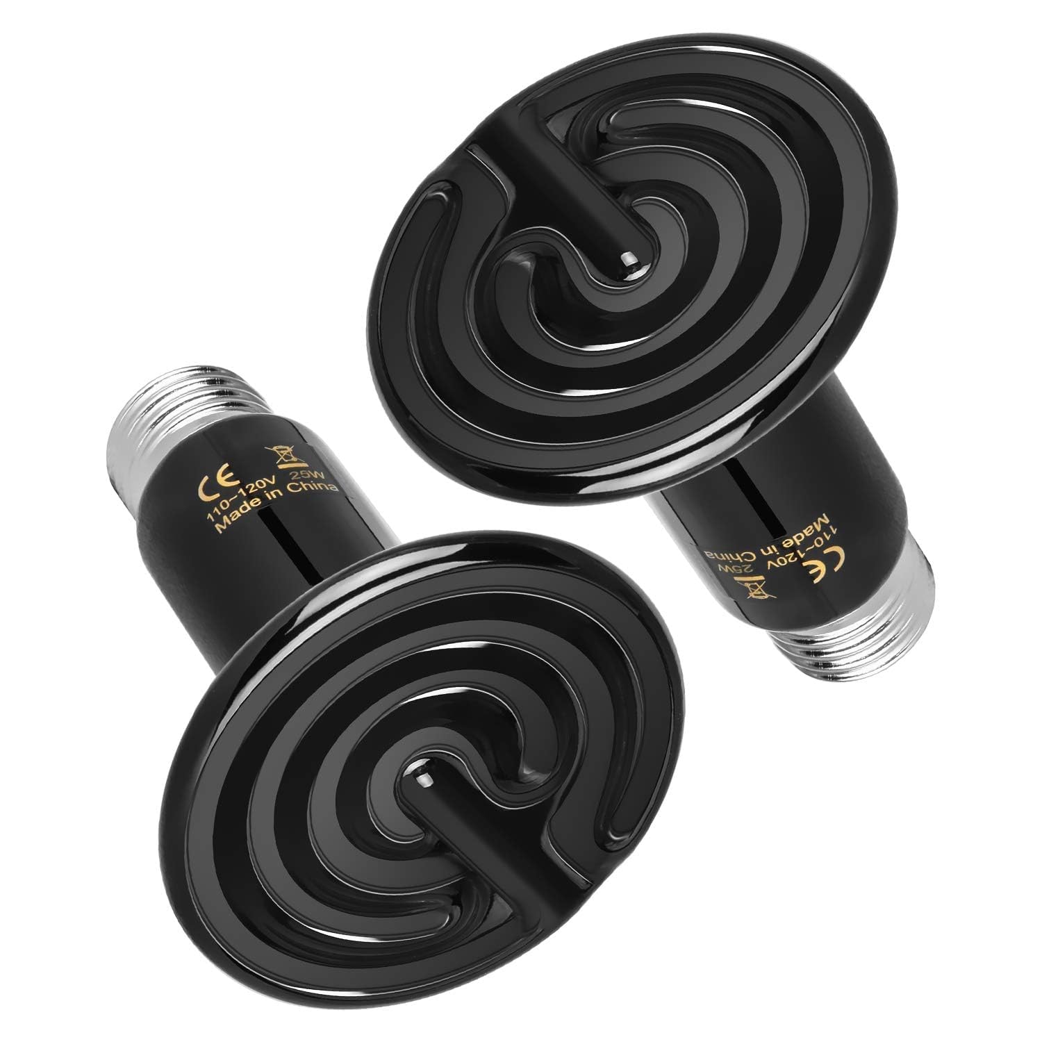Foto 2 pulgar | Lámpara De Cerámica Con Emisor De Calor Para Reptiles, 25 W, Simple Deluxe, Paquete De 2 - Venta Internacional.