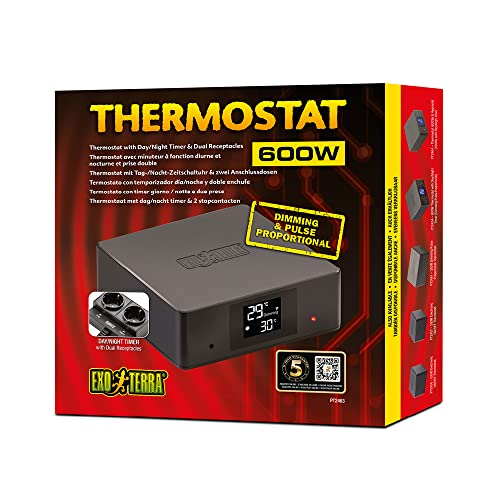 Foto 3 pulgar | Termostato Exo Terra Para Terrarios De Reptiles Con Temporizador Y Doble  - Venta Internacional.