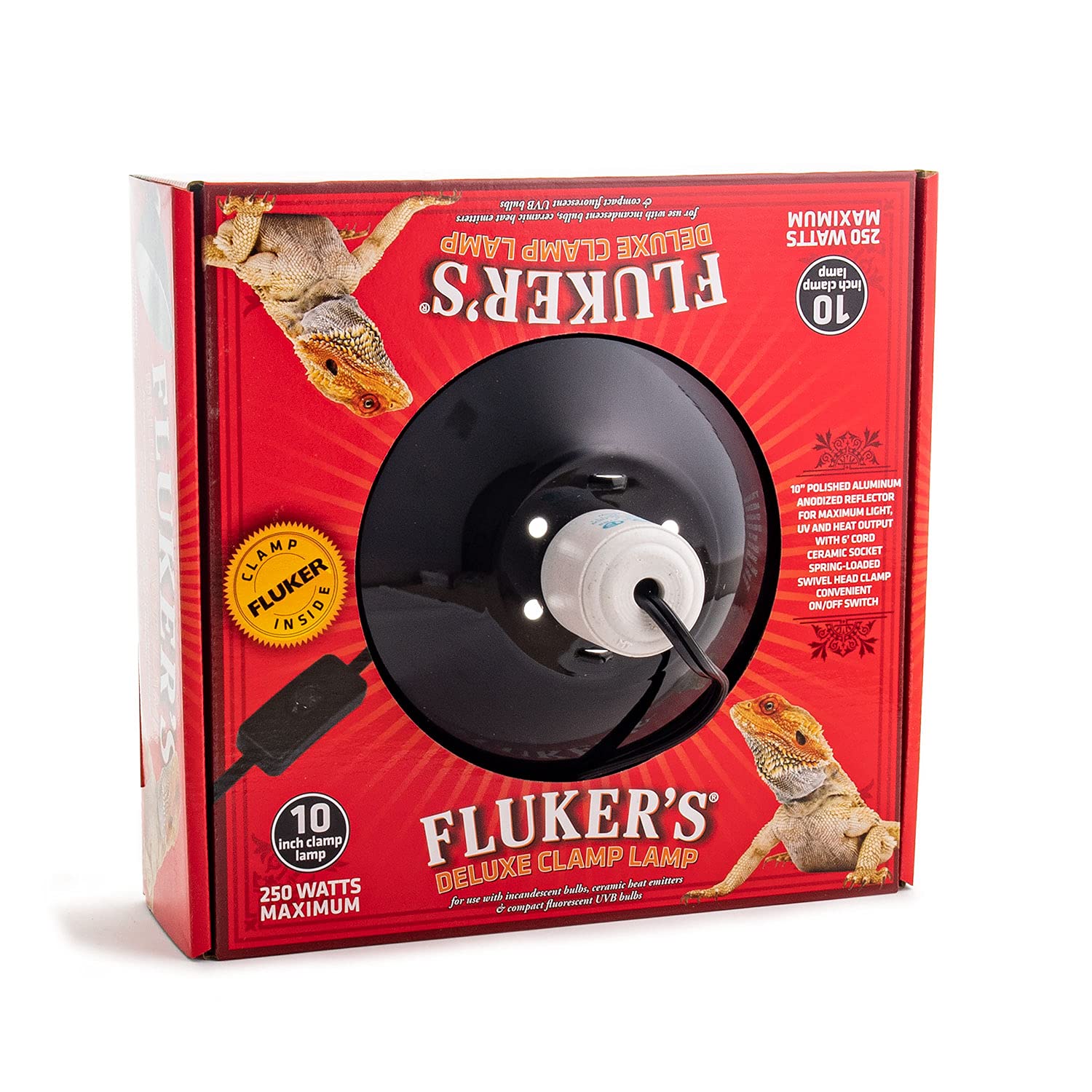 Foto 3 | Lámpara De Sujeción Repta-clamp Heavy Duty De Fluker Para Reptiles, 250 W - Venta Internacional.