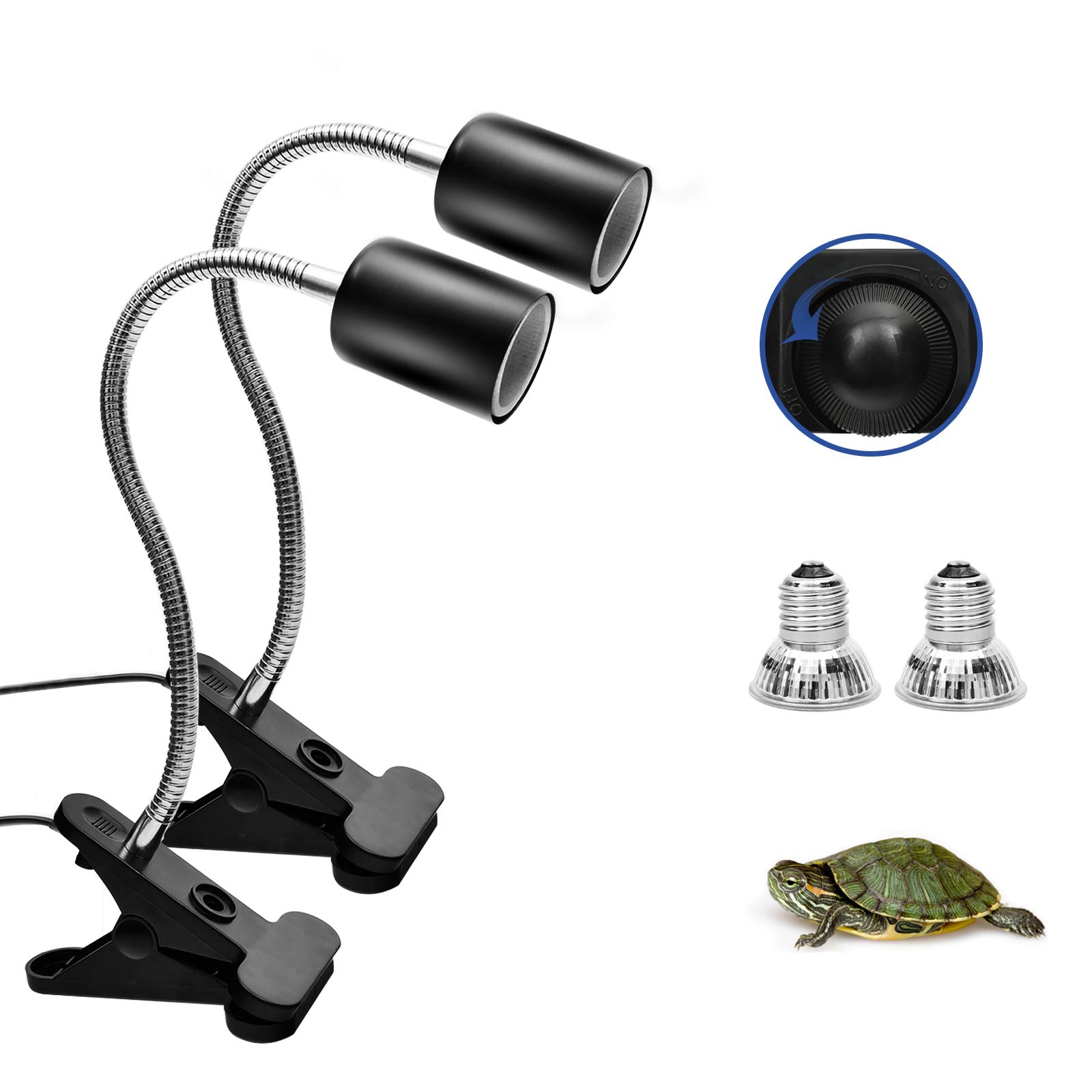 Foto 1 | Lámparas Térmicas Techsea Para Reptiles, Paquete De 2 Unidades, Espectro Uva + Uvb - Venta Internacional.