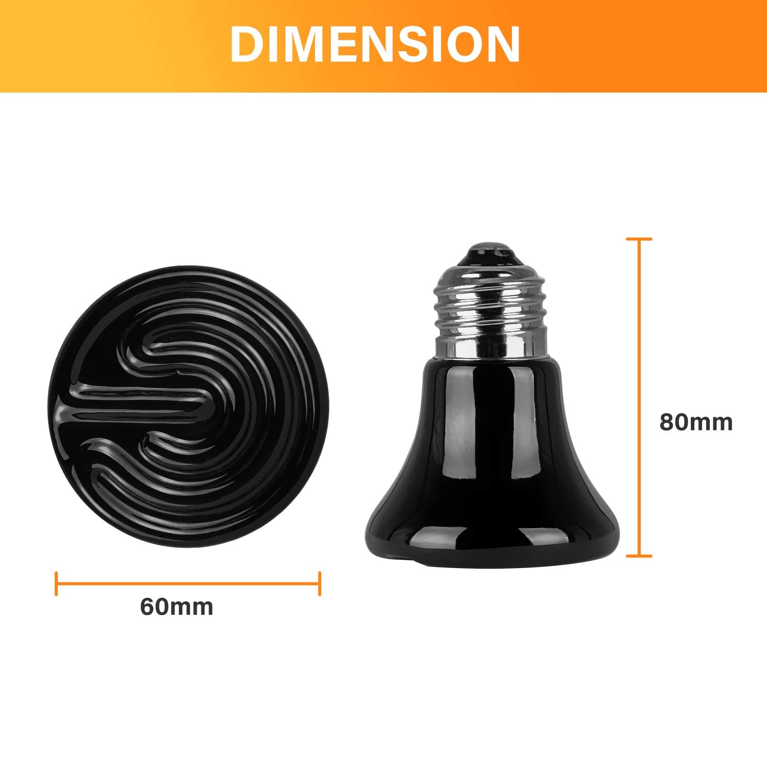 Foto 5 pulgar | Lámpara De Cerámica Con Emisor De Calor Para Reptiles, 25 W, Simple Deluxe - Venta Internacional.