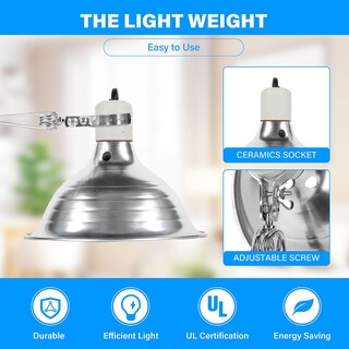 Foto 5 | Combo De Lámpara De Calor, Bombilla Y Lámpara Tipo Pinza Simple Deluxe, 150 W, 2 Unidades - Venta Internacional.