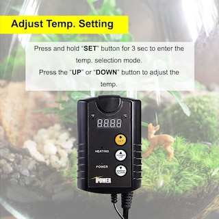 Foto 3 | Lámpara Térmica De Cerámica Con Forma De Reptil, 100 W, Con Termostato Simple Deluxe - Venta Internacional.