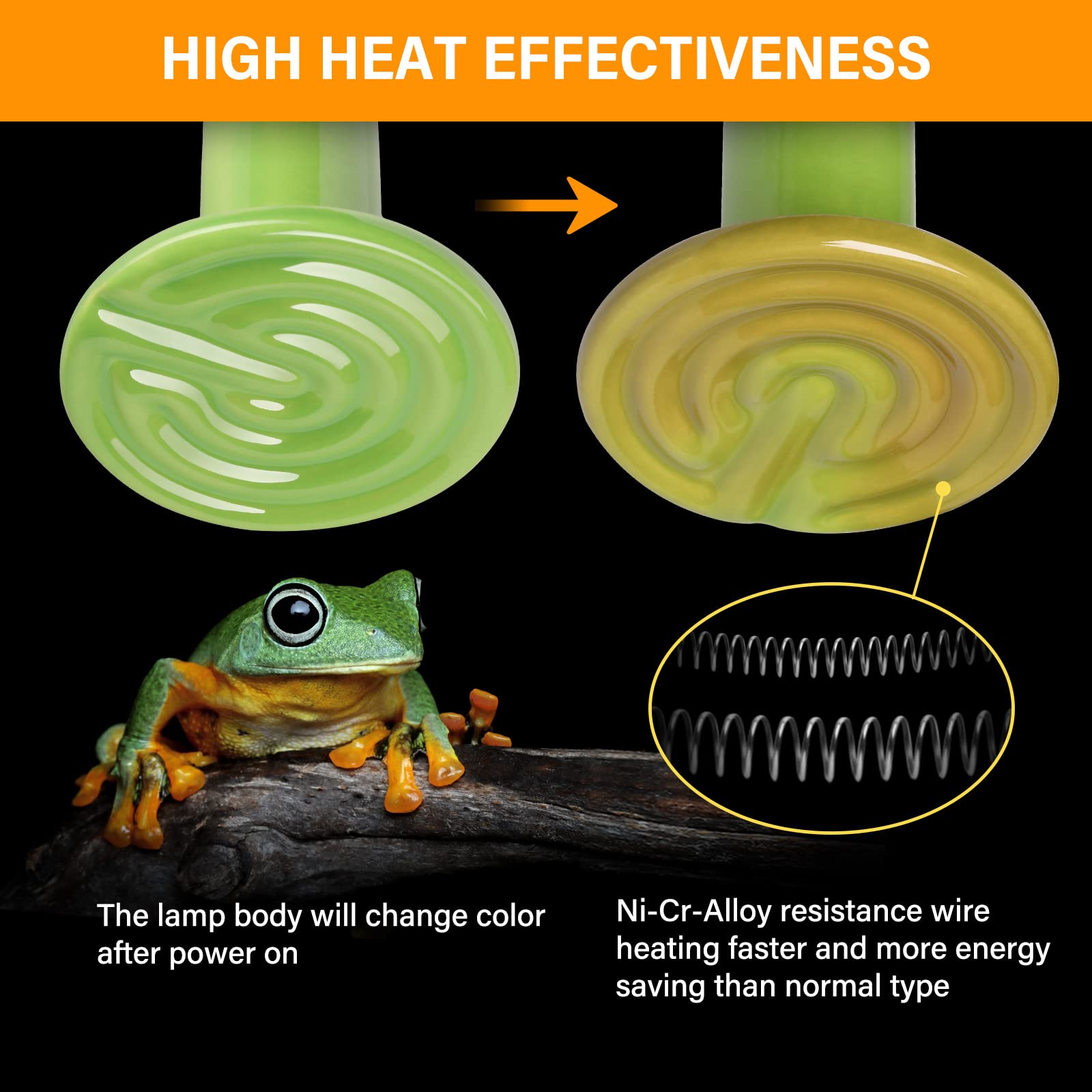 Foto 5 pulgar | Lámpara De Calor Con Emisor De Calor Para Reptiles, 150 W, Simple, Deluxe, Paquete De 2 - Venta Internacional.
