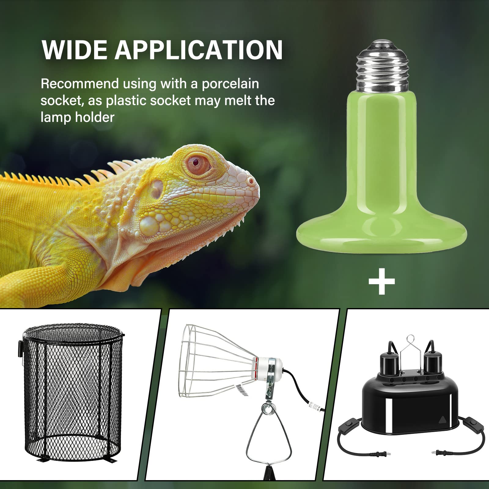 Foto 8 pulgar | Lámpara De Calor Con Emisor De Calor Para Reptiles, 150 W, Simple, Deluxe, Paquete De 2 - Venta Internacional.