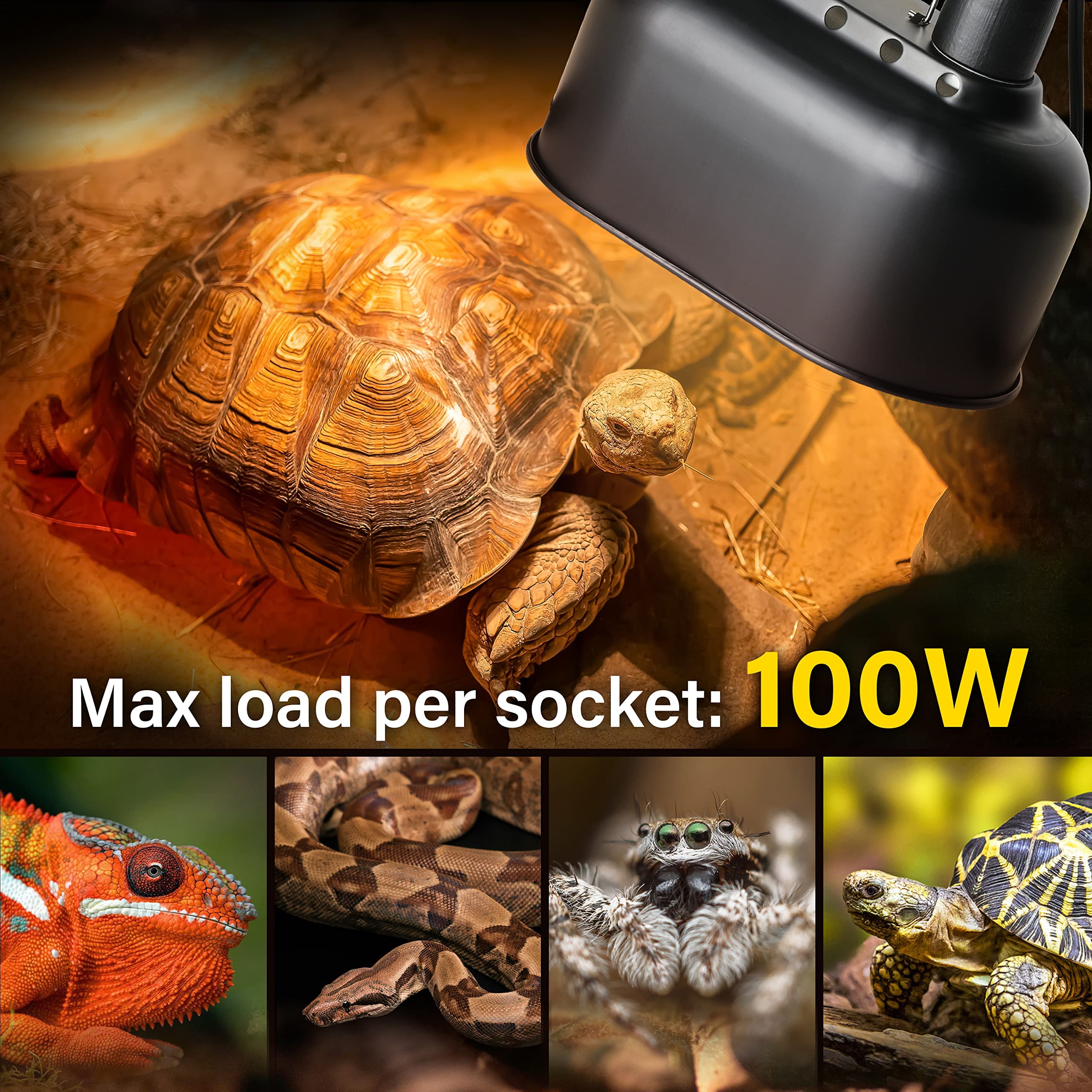 Foto 6 pulgar | Lámpara Para Reptiles Simple Deluxe Con Doble Cúpula, 100 W - Venta Internacional.