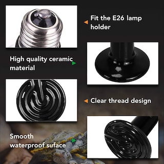 Foto 5 | Lámpara Térmica Y Lámpara Tipo Pinza Con Reflector Para Reptiles De 150 W - Venta Internacional.