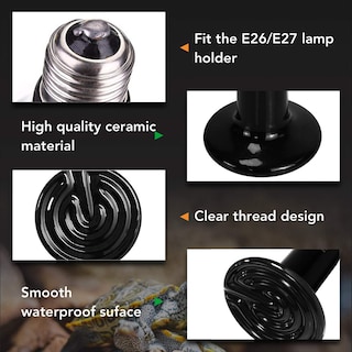 Foto 5 | Lámpara Clamp Light Simple Deluxe Con Jaula De Acero Para Reptiles - Venta Internacional.