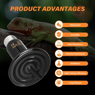 Foto 4 | Emisor De Calor Cerámico Simple Deluxe 100w Para Reptiles 110-120v - Venta Internacional.