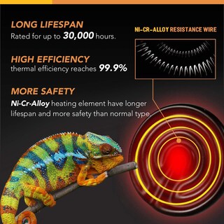 Foto 3 | Lámpara Térmica De Cerámica De 250 W Para Incubadora De Reptiles Y Pollos - Venta Internacional.