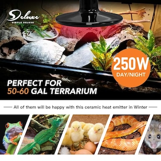 Foto 6 | Lámpara Térmica De Cerámica De 250 W Para Incubadora De Reptiles Y Pollos - Venta Internacional.