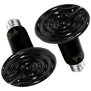 Foto 1 | Emisor De Calor Cerámico De 100 W, Paquete De 2 Lámparas De Calor Para Reptiles Simple De - Venta Internacional.