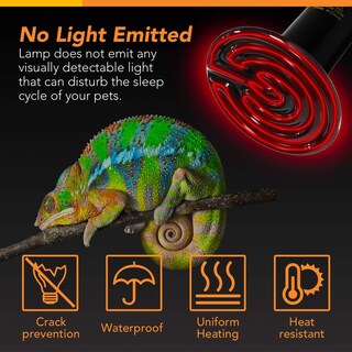 Foto 4 | Emisor De Calor Cerámico De 100 W, Paquete De 2 Lámparas De Calor Para Reptiles Simple De - Venta Internacional.