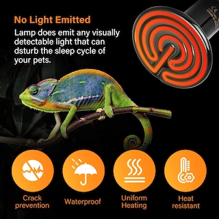 Foto 4 | Emisor De Calor Cerámico Simple Deluxe De 25 W Para Reptiles Y Pollos - Venta Internacional.