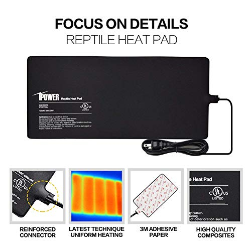 Foto 4 pulgar | Almohadilla Térmica Para Reptiles Ipower, 20 X 45 Cm, 24 W, Terrario Para Debajo Del Tanque - Venta Internacional.