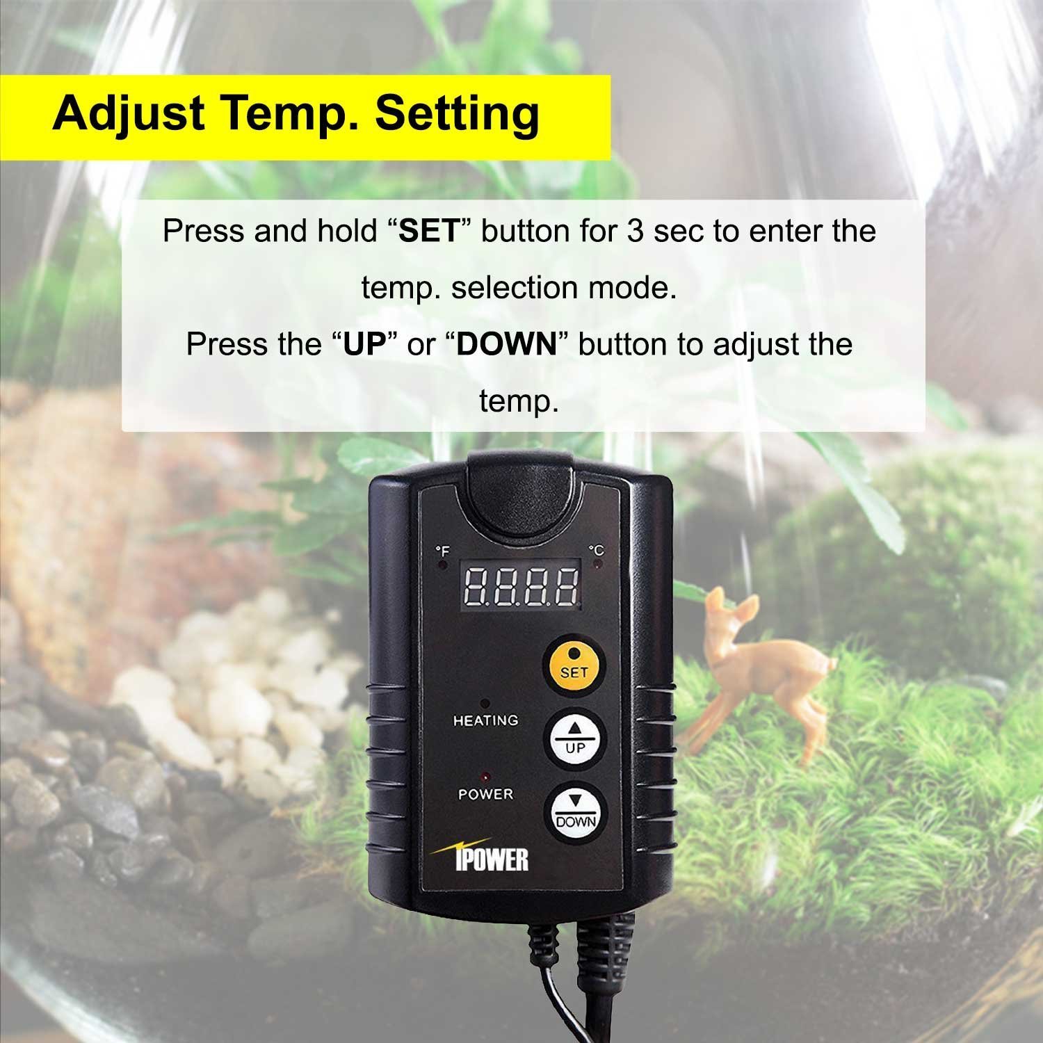 Foto 4 pulgar | Bombilla De Calor Simple Deluxe De 150 W Con Controlador De Termostato Digital - Venta Internacional.