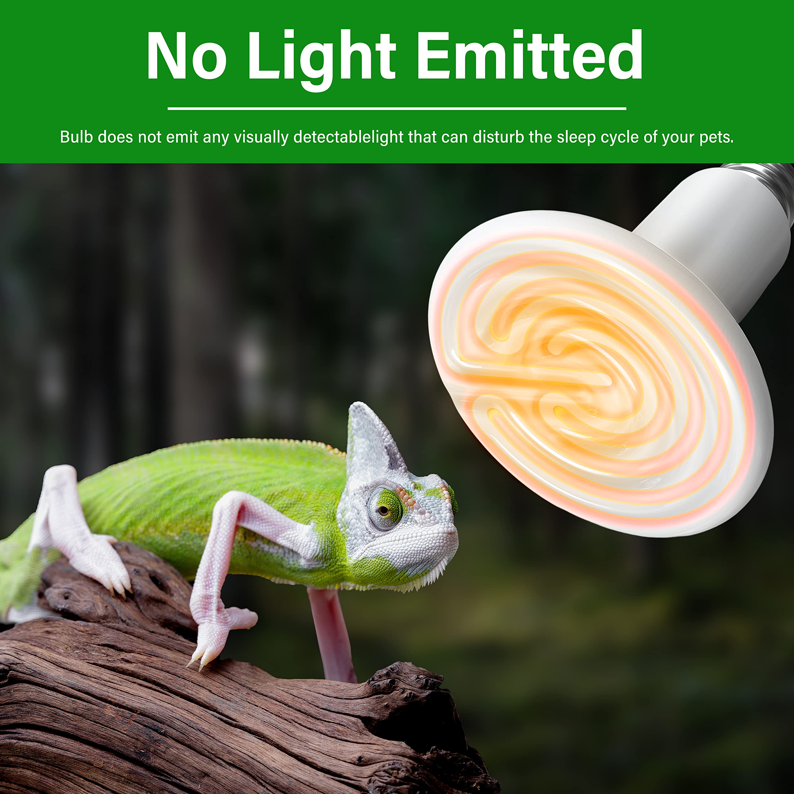 Foto 5 pulgar | Lámpara De Calor Para Reptiles Healsmart  Emisor De Calor De Cerámica  150 W  110 - 120 V - Venta Internacional.