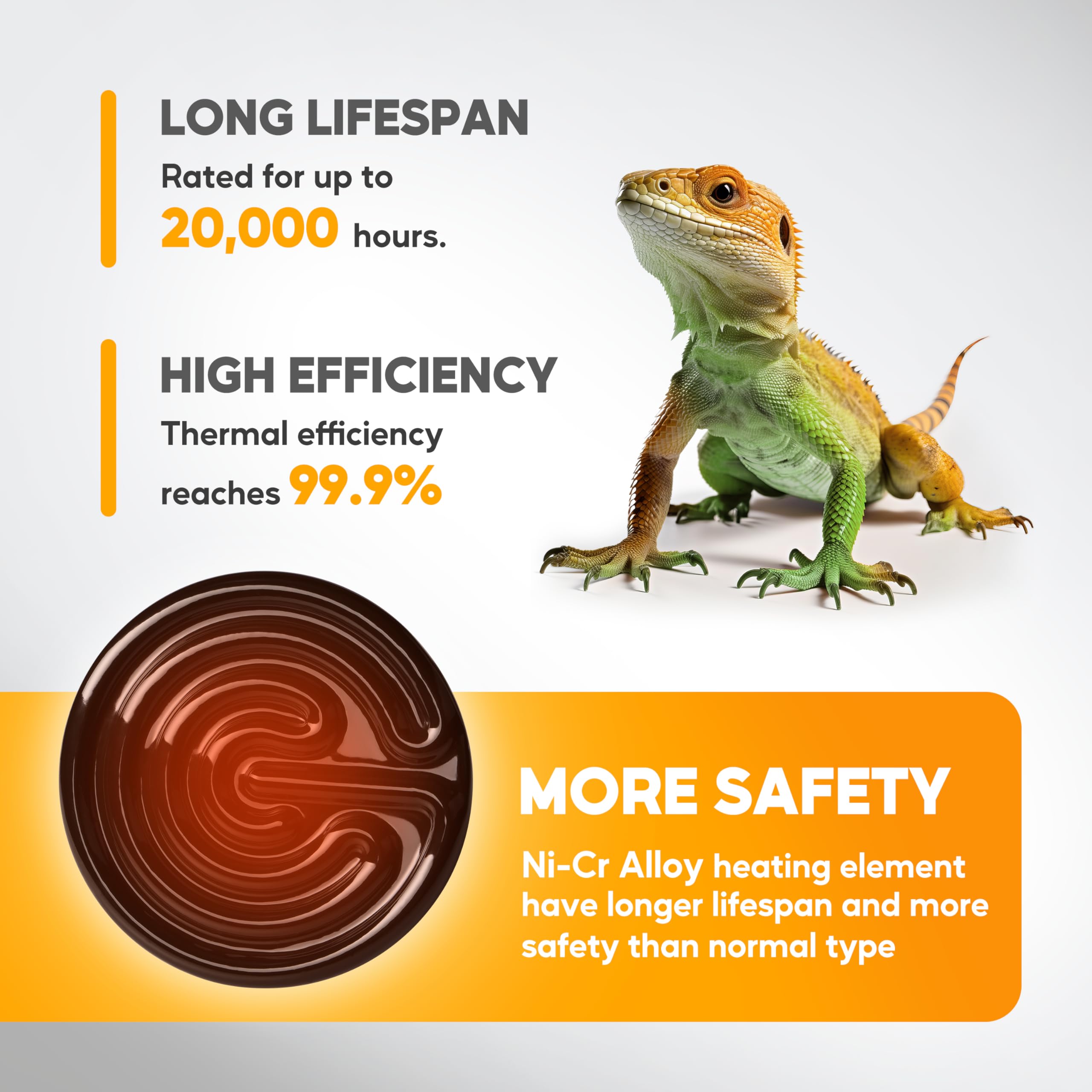 Foto 4 pulgar | Lámpara De Calor Para Reptiles Healsmart Con Emisor De Calor De Cerámica De 150 W  Paquete De 2 - Venta Internacional.