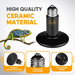 Foto 6 | Lámpara De Calor Para Reptiles Healsmart Con Emisor De Calor De Cerámica De 150 W Paquete De 2 - Venta Internacional.