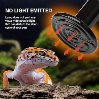 Foto 6 | Lámpara De Calor Para Reptiles Healsmart 100 W Paquete De 2 Emisores De Cerámica Color Negro - Venta Internacional.