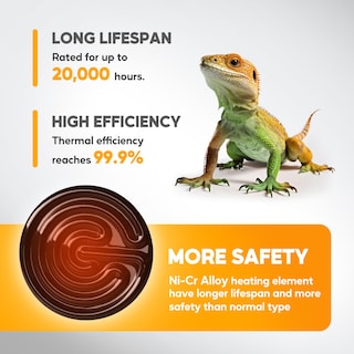 Foto 3 | Lámpara De Calor Para Reptiles Healsmart Emisor De Calor De Cerámica De 100 W Paquete De 2 - Venta Internacional.
