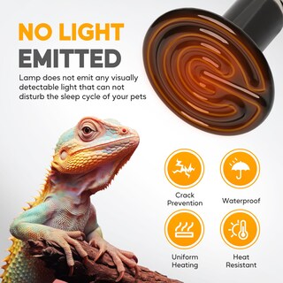 Foto 4 | Lámpara De Calor Para Reptiles Healsmart Emisor De Calor De Cerámica De 100 W Paquete De 2 - Venta Internacional.